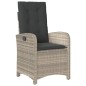 vidaXL 9-tlg. Garten-Essgruppe mit Kissen Hellgrau Poly Rattan vidaXL 9-tlg. Garten-Essgruppe mit Kissen Hellgrau Poly Rattan
