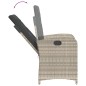 vidaXL 9-tlg. Garten-Essgruppe mit Kissen Hellgrau Poly Rattan vidaXL 9-tlg. Garten-Essgruppe mit Kissen Hellgrau Poly Rattan