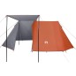 vidaXL Campingzelt 3 Personen Grau und Orange Wasserfest vidaXL Campingzelt 3 Personen Grau und Orange Wasserfest