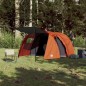 vidaXL Tunnelzelt 4 Personen Grau und Orange Wasserdicht vidaXL Tunnelzelt 4 Personen Grau und Orange Wasserdicht