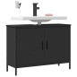 vidaXL Waschbeckenunterschrank Schwarz 80x30x60 cm Holzwerkstoff vidaXL Waschbeckenunterschrank Schwarz 80x30x60 cm Holzwerkstoff