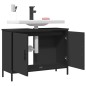 vidaXL Waschbeckenunterschrank Schwarz 80x30x60 cm Holzwerkstoff vidaXL Waschbeckenunterschrank Schwarz 80x30x60 cm Holzwerkstoff