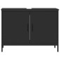 vidaXL Waschbeckenunterschrank Schwarz 80x30x60 cm Holzwerkstoff vidaXL Waschbeckenunterschrank Schwarz 80x30x60 cm Holzwerkstoff