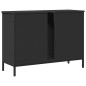 vidaXL Waschbeckenunterschrank Schwarz 80x30x60 cm Holzwerkstoff vidaXL Waschbeckenunterschrank Schwarz 80x30x60 cm Holzwerkstoff