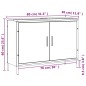 vidaXL Waschbeckenunterschrank Schwarz 80x30x60 cm Holzwerkstoff vidaXL Waschbeckenunterschrank Schwarz 80x30x60 cm Holzwerkstoff