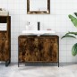 vidaXL Waschbeckenunterschrank Räuchereiche 80x30x60 cm Holzwerkstoff vidaXL Waschbeckenunterschrank Räuchereiche 80x30x60 cm Holzwerkstoff