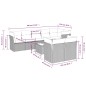vidaXL 9-tlg. Garten-Sofagarnitur mit Kissen Grau Poly Rattan vidaXL 9-tlg. Garten-Sofagarnitur mit Kissen Grau Poly Rattan
