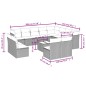 vidaXL 13-tlg. Garten-Sofagarnitur mit Kissen Grau Poly Rattan vidaXL 13-tlg. Garten-Sofagarnitur mit Kissen Grau Poly Rattan