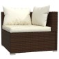 vidaXL 14-tlg. Garten-Lounge-Set mit Kissen Braun Poly Rattan vidaXL 14-tlg. Garten-Lounge-Set mit Kissen Braun Poly Rattan