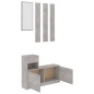 vidaXL Garderobenset Flur Betongrau 100x25x76,5 cm Holzwerkstoff vidaXL Garderobenset Flur Betongrau 100x25x76,5 cm Holzwerkstoff