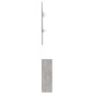 vidaXL Garderobenset Flur Betongrau 100x25x76,5 cm Holzwerkstoff vidaXL Garderobenset Flur Betongrau 100x25x76,5 cm Holzwerkstoff