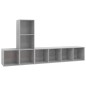 vidaXL 3-tlg. TV-Schrank-Set Betongrau Holzwerkstoff vidaXL 3-tlg. TV-Schrank-Set Betongrau Holzwerkstoff
