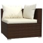 vidaXL 13-tlg. Garten-Lounge-Set mit Kissen Braun Poly Rattan vidaXL 13-tlg. Garten-Lounge-Set mit Kissen Braun Poly Rattan