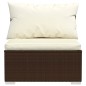 vidaXL 13-tlg. Garten-Lounge-Set mit Kissen Braun Poly Rattan vidaXL 13-tlg. Garten-Lounge-Set mit Kissen Braun Poly Rattan