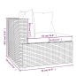 vidaXL 13-tlg. Garten-Lounge-Set mit Kissen Braun Poly Rattan vidaXL 13-tlg. Garten-Lounge-Set mit Kissen Braun Poly Rattan