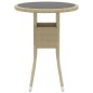 vidaXL 3-tlg. Garten-Essgruppe Poly Rattan Beige vidaXL 3-tlg. Garten-Essgruppe Poly Rattan Beige