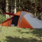 vidaXL Campingzelt 6 Personen Grau & Orange 576x238x193 cm 185T Taft vidaXL Campingzelt 6 Personen Grau & Orange 576x238x193 cm 185T Taft