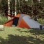 vidaXL Campingzelt 6 Personen Grau & Orange 576x238x193 cm 185T Taft vidaXL Campingzelt 6 Personen Grau & Orange 576x238x193 cm 185T Taft