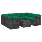 vidaXL 9-tlg. Garten-Sofagarnitur aus Paletten mit Kissen Kiefernholz vidaXL 9-tlg. Garten-Sofagarnitur aus Paletten mit Kissen Kiefernholz