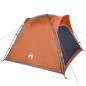 vidaXL Campingzelt 4 Personen Grau & Orange 240x221x160 cm 185T Taft vidaXL Campingzelt 4 Personen Grau & Orange 240x221x160 cm 185T Taft