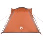 vidaXL Campingzelt 4 Personen Grau & Orange 240x221x160 cm 185T Taft vidaXL Campingzelt 4 Personen Grau & Orange 240x221x160 cm 185T Taft