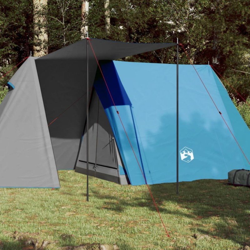 vidaXL Campingzelt 3 Personen Blau 465x220x170 cm 185T Taft vidaXL Campingzelt 3 Personen Blau 465x220x170 cm 185T Taft