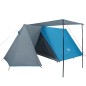 vidaXL Campingzelt 3 Personen Blau 465x220x170 cm 185T Taft vidaXL Campingzelt 3 Personen Blau 465x220x170 cm 185T Taft
