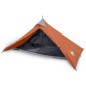 vidaXL Campingzelt 1 Person Grau & Orange 255x153x130 cm 185T Taft vidaXL Campingzelt 1 Person Grau & Orange 255x153x130 cm 185T Taft