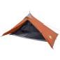 vidaXL Campingzelt 1 Person Grau & Orange 255x153x130 cm 185T Taft vidaXL Campingzelt 1 Person Grau & Orange 255x153x130 cm 185T Taft