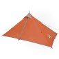 vidaXL Campingzelt 1 Person Grau & Orange 255x153x130 cm 185T Taft vidaXL Campingzelt 1 Person Grau & Orange 255x153x130 cm 185T Taft