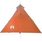 vidaXL Campingzelt 1 Person Grau & Orange 255x153x130 cm 185T Taft vidaXL Campingzelt 1 Person Grau & Orange 255x153x130 cm 185T Taft