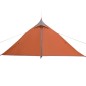 vidaXL Campingzelt 1 Person Grau & Orange 255x153x130 cm 185T Taft vidaXL Campingzelt 1 Person Grau & Orange 255x153x130 cm 185T Taft