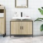 vidaXL Waschbeckenunterschrank Sonoma-Eiche 80x30x60 cm Holzwerkstoff vidaXL Waschbeckenunterschrank Sonoma-Eiche 80x30x60 cm Holzwerkstoff