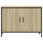 vidaXL Waschbeckenunterschrank Sonoma-Eiche 80x30x60 cm Holzwerkstoff vidaXL Waschbeckenunterschrank Sonoma-Eiche 80x30x60 cm Holzwerkstoff