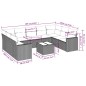vidaXL 10-tlg. Garten-Sofagarnitur mit Kissen Grau Poly Rattan vidaXL 10-tlg. Garten-Sofagarnitur mit Kissen Grau Poly Rattan