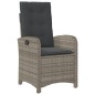 vidaXL 9-tlg. Garten-Essgruppe mit Kissen Grau Poly Rattan vidaXL 9-tlg. Garten-Essgruppe mit Kissen Grau Poly Rattan