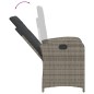 vidaXL 9-tlg. Garten-Essgruppe mit Kissen Grau Poly Rattan vidaXL 9-tlg. Garten-Essgruppe mit Kissen Grau Poly Rattan