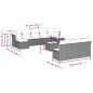 vidaXL 11-tlg. Garten-Sofagarnitur mit Kissen Beige Poly Rattan vidaXL 11-tlg. Garten-Sofagarnitur mit Kissen Beige Poly Rattan