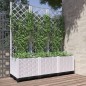 vidaXL Pflanzkübel mit Rankgitter Weiß 120x40x136 cm PP vidaXL Pflanzkübel mit Rankgitter Weiß 120x40x136 cm PP