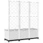 vidaXL Pflanzkübel mit Rankgitter Weiß 120x40x136 cm PP vidaXL Pflanzkübel mit Rankgitter Weiß 120x40x136 cm PP
