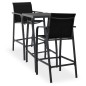 vidaXL 3-tlg. Gartenbar-Set Schwarz vidaXL 3-tlg. Gartenbar-Set Schwarz