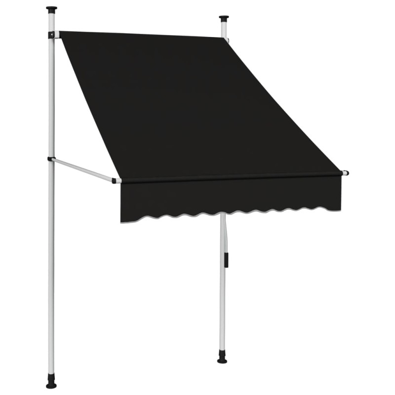 vidaXL Einziehbare Markise Handbetrieben 100 cm Anthrazit vidaXL Einziehbare Markise Handbetrieben 100 cm Anthrazit