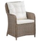vidaXL 11-tlg. Garten-Essgruppe Poly Rattan Braun vidaXL 11-tlg. Garten-Essgruppe Poly Rattan Braun