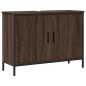 vidaXL Waschbeckenunterschrank Braun Eiche 80x30x60 cm Holzwerkstoff vidaXL Waschbeckenunterschrank Braun Eiche 80x30x60 cm Holzwerkstoff