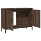 vidaXL Waschbeckenunterschrank Braun Eiche 80x30x60 cm Holzwerkstoff vidaXL Waschbeckenunterschrank Braun Eiche 80x30x60 cm Holzwerkstoff