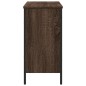 vidaXL Waschbeckenunterschrank Braun Eiche 80x30x60 cm Holzwerkstoff vidaXL Waschbeckenunterschrank Braun Eiche 80x30x60 cm Holzwerkstoff