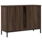 vidaXL Waschbeckenunterschrank Braun Eiche 80x30x60 cm Holzwerkstoff vidaXL Waschbeckenunterschrank Braun Eiche 80x30x60 cm Holzwerkstoff