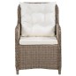 vidaXL 11-tlg. Garten-Essgruppe Poly Rattan Braun vidaXL 11-tlg. Garten-Essgruppe Poly Rattan Braun