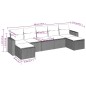 vidaXL 7-tlg. Garten-Sofagarnitur mit Kissen Beige Poly Rattan vidaXL 7-tlg. Garten-Sofagarnitur mit Kissen Beige Poly Rattan