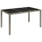 vidaXL 7-tlg. Garten-Essgruppe mit Kissen Grau Poly Rattan vidaXL 7-tlg. Garten-Essgruppe mit Kissen Grau Poly Rattan